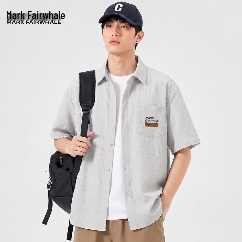 Mark Fairwhale Men's 3-Proof Short Sleeve Workwear Shirt