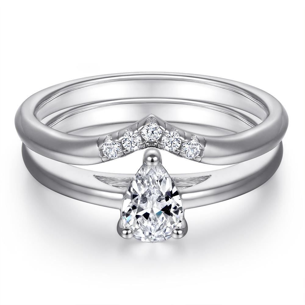 Классическое кольцо Lindon из стерлингового серебра 925 пробы с цирконом, женские украшения, свадебное обещание, подарок для вечеринки