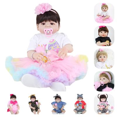 BZDOLL 55 см, полностью силиконовая кукла Reborn для девочек, игрушки, реалистичная принцесса для новорожденных Boneca, прекрасный подарок на день рождения