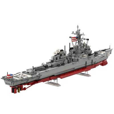 МОЯ СОБСТВЕННАЯ КОНСТРУКЦИЯ DDG 51 Арли Бёрк Высококачественный Прочный Дизайн Безопасный для Детей Полет версия I Строительный Кирпичик