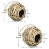 Natural Spherical Hummingbird Birdhouse Grass Bird Cage Hand Woven Bird Nest Reed Grass Bird Nest