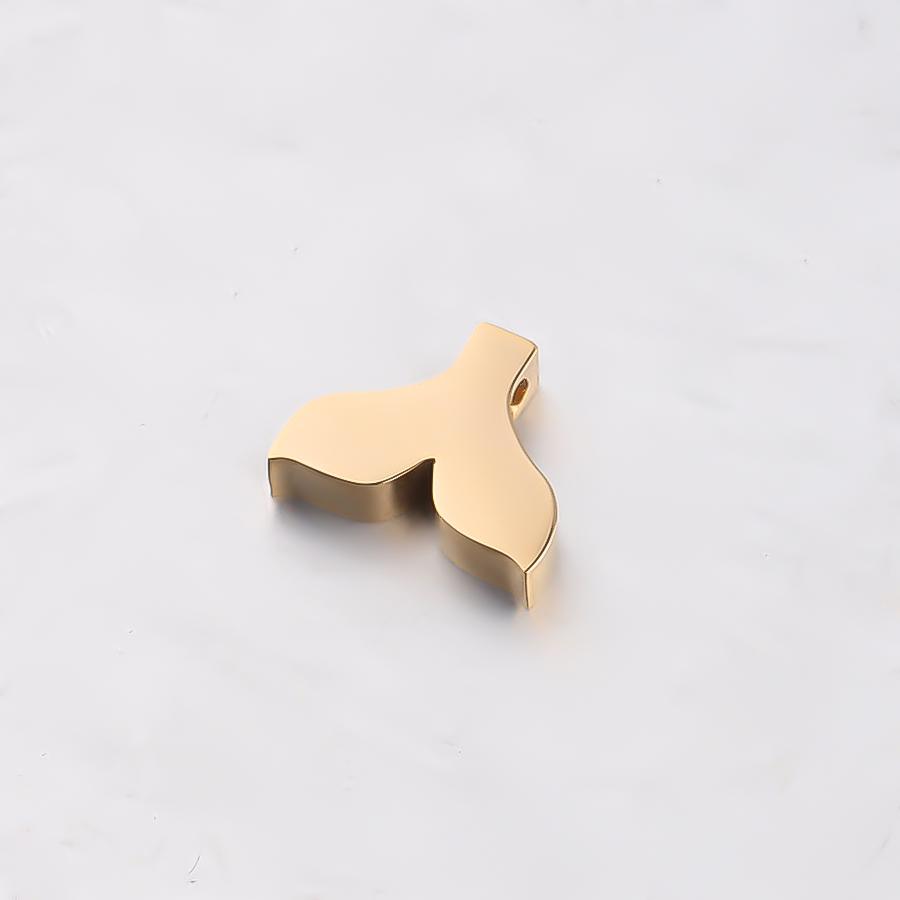 5pcs Gold Stainless Steel Mermaid Tails Charms Beads for DIY Jewelry Making Necklace Findings Bracelet Supplies Accessories