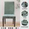 Velvet Dining Chair Covers Stretch Chair Covers For Dining Room Solid Color Chair Protector Covers Slipcover Parson Chair Covers