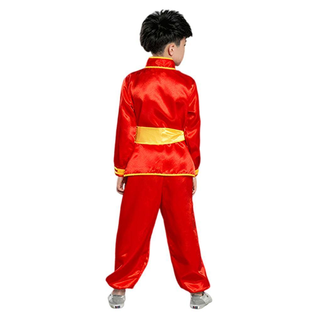 with Belt Kungfu Uniform Long Sleeves Martial Art Uniform Fashion Tai Chi Uniform Children