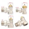 DN15/DN20/DN25 (1/2" 3/4" 1") Угловой латунный радиаторный клапан для систем ОВК Клапан регулирования температуры