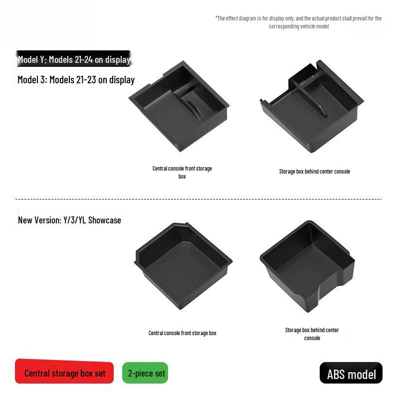 Compatible Armrest, Console, and Trim Accessories for Tesla Model 3/Y