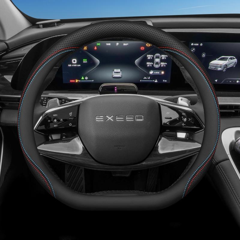 Кожаная накладка на руль автомобиля для CHERY Exeed LX TXL VX 2024 2025 2026 Аксессуары для интерьера