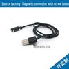 Magnetic Pogo Pin Spring Connector USB 2.54mm with Screw Mounting
