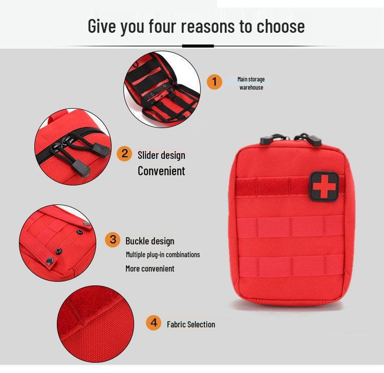 Tactical MOLLE Medical Waist Pack: Multi-Functional Outdoor Accessory Pouch