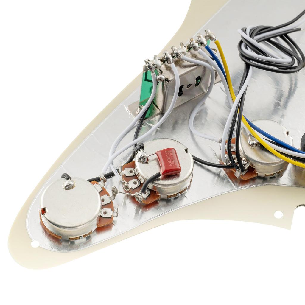 Musiclily Pro SE SSS Strat Prewired Pickguard Staggered Alnico 5 Single Coil Pickup для гитары ST Stratocaster Electric Cream 3P,