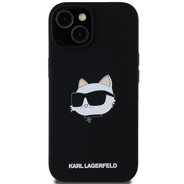Karl Lagerfeld Klhmp15Mschpplk Iphone15 Plus / 14 Plus 6.7 Czarny/Black Hardcase Silicone Choupette Head Magsafe