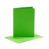 6 10x15cm Cards and Green Envelopes
