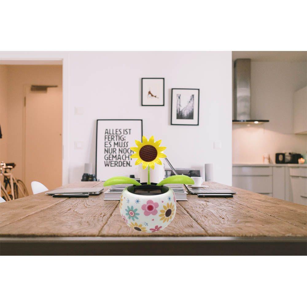 Модные украшения для автомобилей Детские рождественские подарки Игрушки Стол Солнечная энергия Танцующий цветок