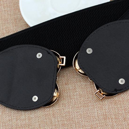 Женский ремень с пряжкой в форме сердца, эластичный пояс из искусственной кожи, универсальный затягивающийся пояс, платья, пальто, повседневная одежда для свиданий и вечеринок