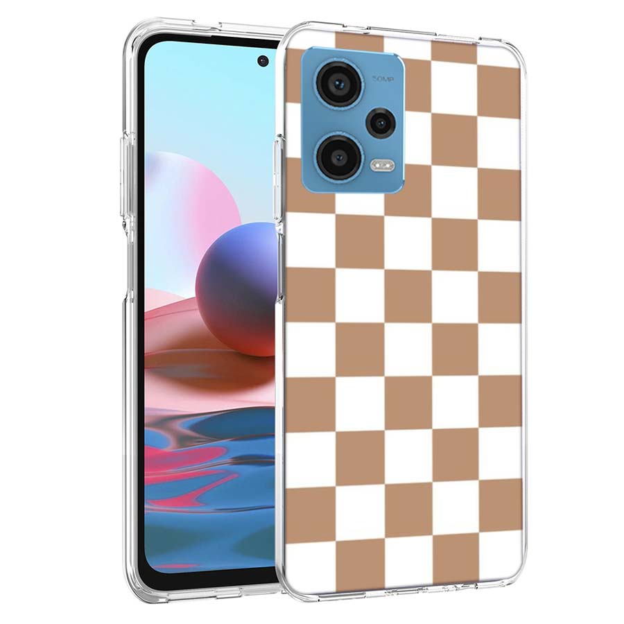 Ретро Классическая Шахматная Доска Клетка Чехол для Телефона Для Redmi Note 13 12 14 15 Pro Plus 13R 11 11T 11E 11S 10 Pro 10S 9 9S Чехол Клеточный Прозрачный
