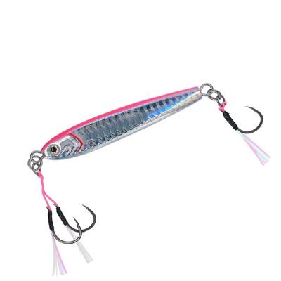Daiwa Металлический джиг TG Bait SLJ с розовым крючком FPH, 80г,