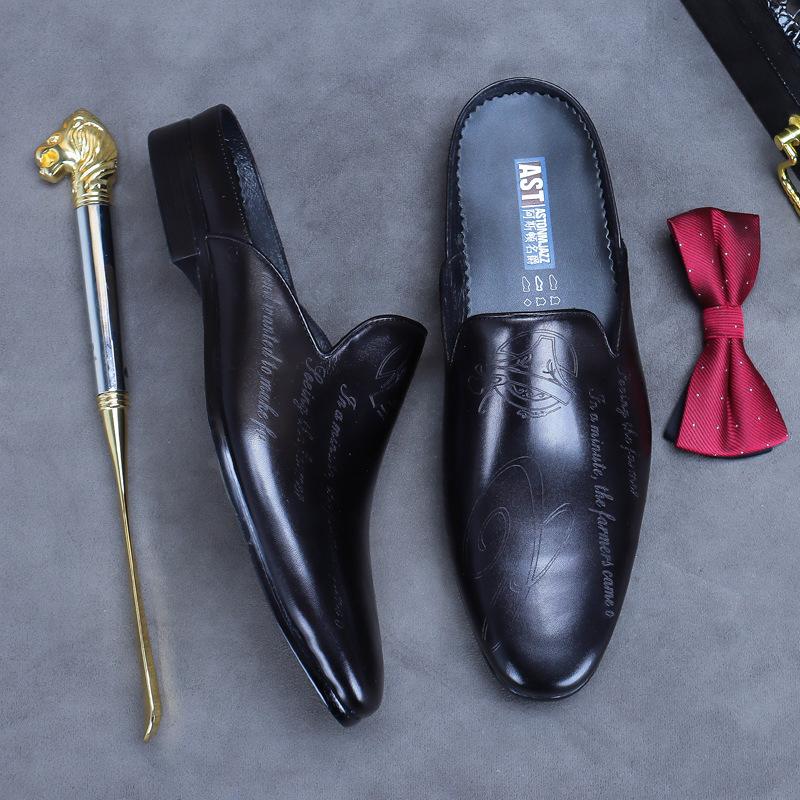 Модные роскошные мужские тапочки из натуральной кожи, лоферы, мужские мокасины, повседневная нескользящая мужская обувь, итальянская летняя мода, полуботинки для мужчин