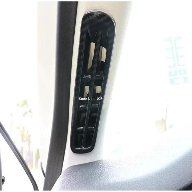 For Ford Focus 2024 Carbon Fiber Interior Accessories Door Armrest Window Lift Button gear panle rear air Cover Trim