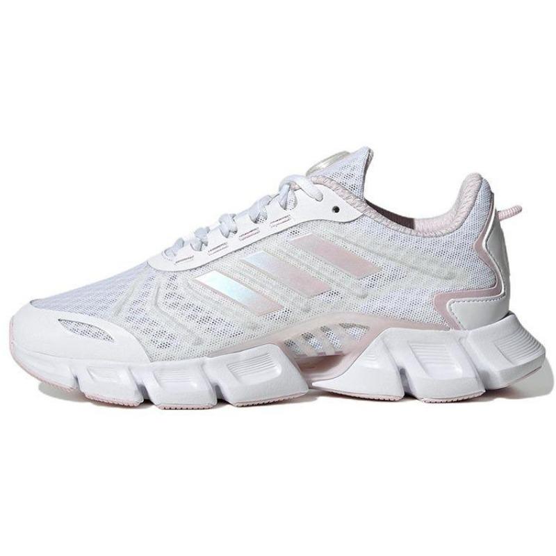 adidas Climacool Удобная ткань Нескользящие Износостойкие Дышащие Легкие Низкие Повседневные Кроссовки для бега Женские Кроссовки Розовый Белый HP7718