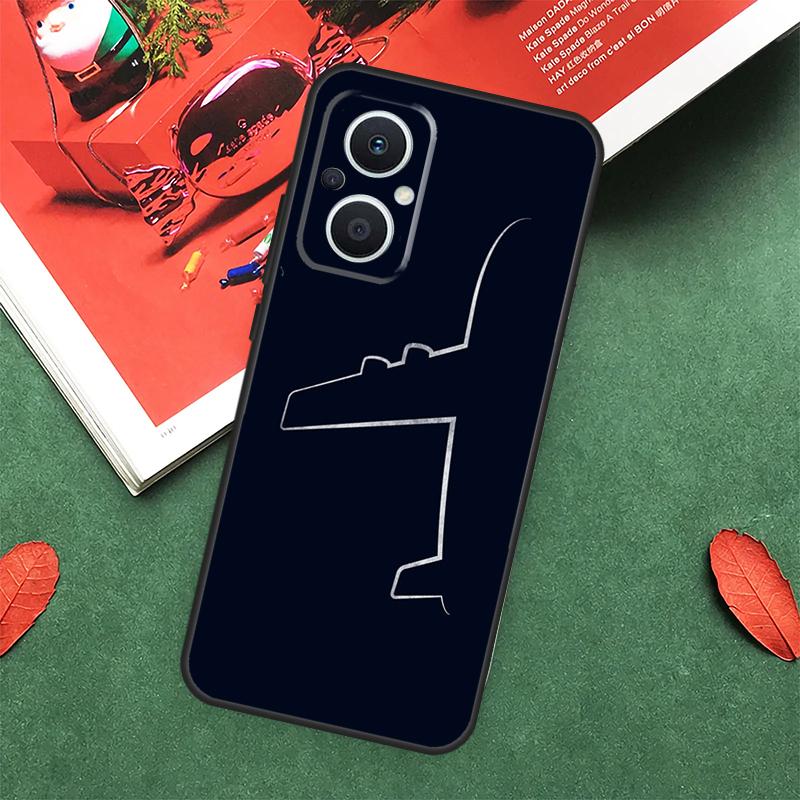 Airplane Pilot Epaulette Case For OPPO Reno 14 13 12 11 10 Pro 14F 13F 12F 11F 8 7 Lite OPPO Find X9 X8 X6 Pro Cover