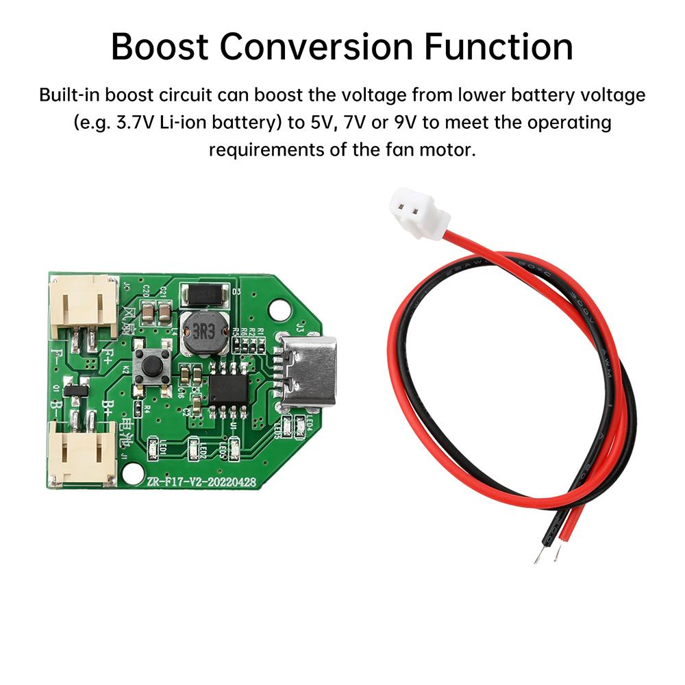 Модуль привода вентилятора Type-C Micro USB, 3-скоростной, бесступенчатое управление скоростью, плата управления зарядкой, мини-настольный вентилятор, ручной вентилятор, схема управления, печатная плата