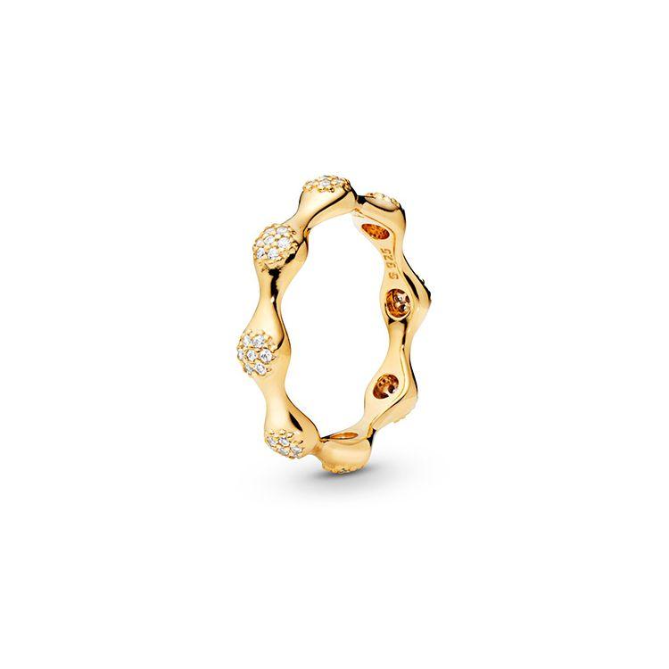 Pandora Кольцо-подвеска Shine Love Женское кольцо Золотое 167295CZ