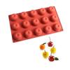 8/15 Cavity Pudding Mold Heat Resistant Baking Mold Portable Apple Silicone Mold  Chocolate