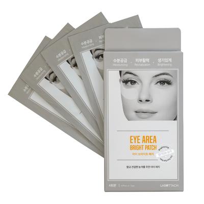 Wooshin Labottach Eye Area Bright Patch a'4 – осветляющая уходовая маска для ухода за кожей под глазами, 4 пары
