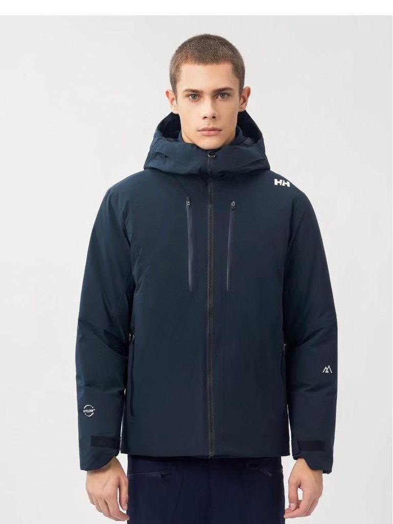 Helly Hansen HH Cross-border 25 Мужская модная зимняя горнолыжная куртка с герметичным капюшоном и ветрозащитным пухом.