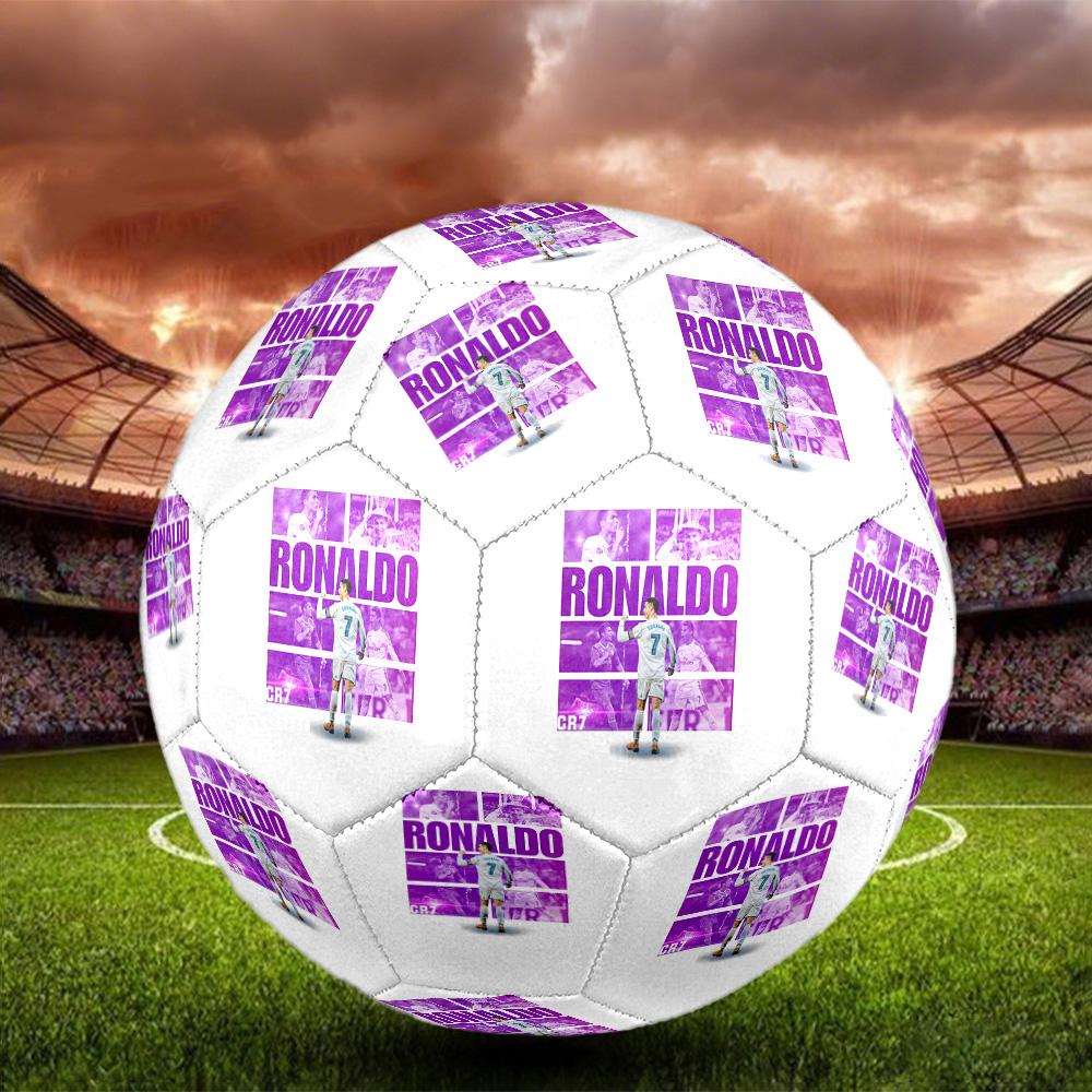 Cristiano Ronaldo Size 5 Soccer Ball Machine Sewn Indoor/Outdoor Universal Football Surprise Collection Gift Birthday/Christmas Wedding Party Gift