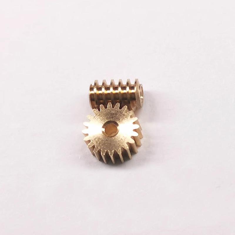 5Sets Modulus 0.2 20T 30T Worm Gear Brass Mini 90 degree Reducing Transmission Gear for RC DIY Model Car Shaft Pinion Connector