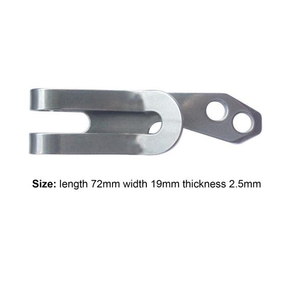 Зажим для денег, многофункциональный мини-тонкий кошелек из нержавеющей стали, минималистичный карабин, крючки-защелки