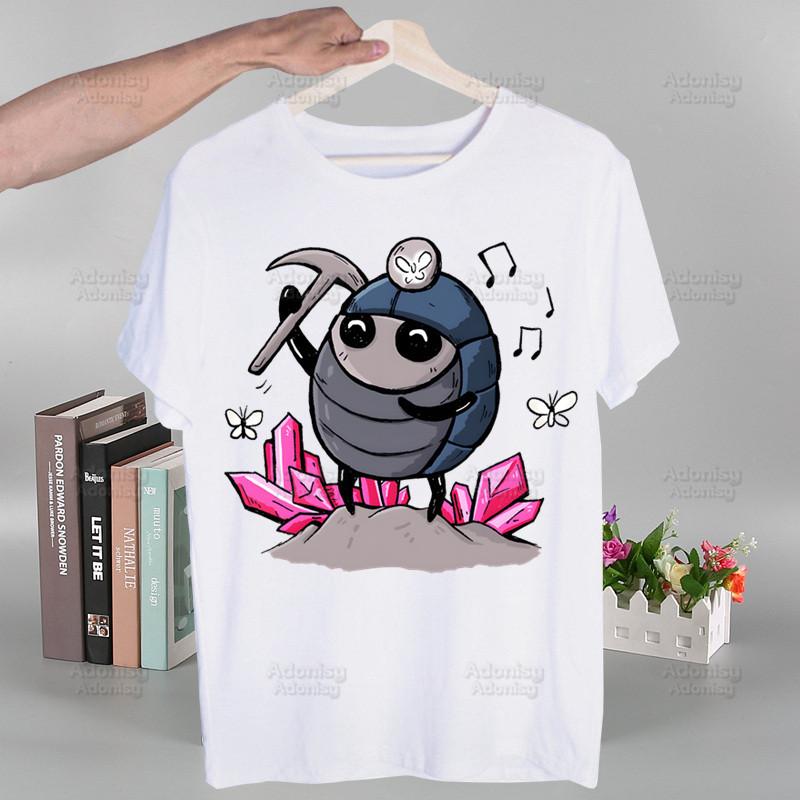 Hollow Knight T Shirt Fashion 3D Print Tshirt Summer Mens Novelty Short Sleeve Game Cartoon Men T-shirt Men Funny Tops