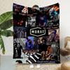 Плед с принтом музыкальной группы Morat Пледы для пикника Теплый плед Мягкий и удобный плед Для дома, путешествий, подарок на день рождения