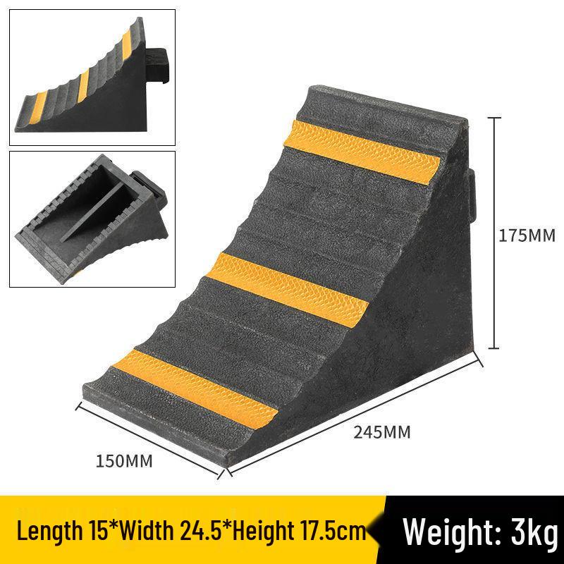 Резиновые противоскользящие упоры для колес - Портативные треугольные стопоры для автомобилей