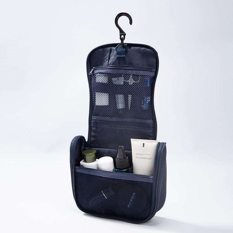 Прямоугольная косметичка в стиле MUJI - Качественный портативный клатч и кошелек для монет, Хранение туалетных принадлежностей с пряжкой