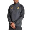 Adidas Куртка мужская Real Madrid 23/24 сезон, облегающего кроя, с воротником на молнии, с длинным рукавом IB0044
