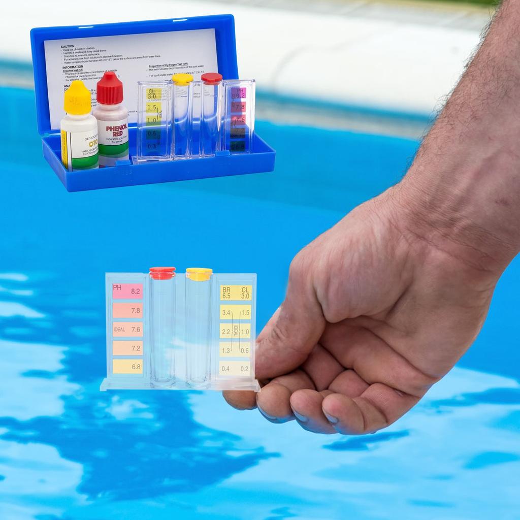 1 Set Of Value Water Quality Testing Kit, Water Solubility Testing Kit, Swimming Pool Accessories 30ml