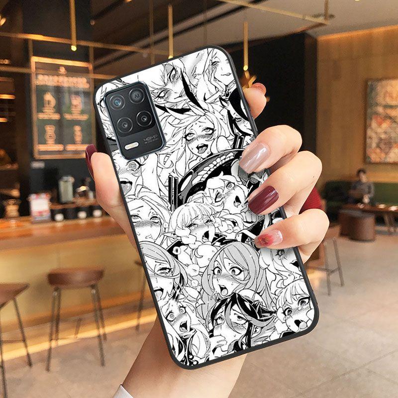 Чехол с милыми лицами аниме для девочек из мультфильма Японии для oppo Realme 8Pro 6PRO 6i 7pro 9i 9pro C11 C21Y C21 C25Y C25S C3 Q3S XT, чехол