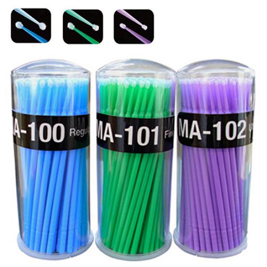 100 шт. маленькие одноразовые аппликаторы для наращивания ресниц с микрокистью, тушь для ресниц