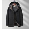 Men's Hooded Down Jacket Winter White Duck Down Thickened Warm Removal Cap Down Jacket Men's Jacket
