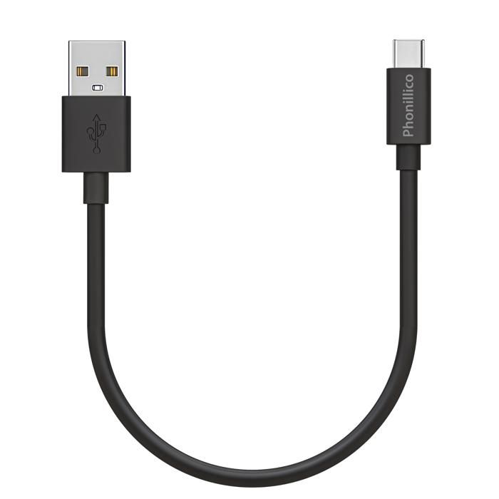 20 см черный USB-C кабель для Xiaomi REDMI 10 / REDMI 9 / REDMI 9T / REDMI 8 / REDMI 8A Phonillico®