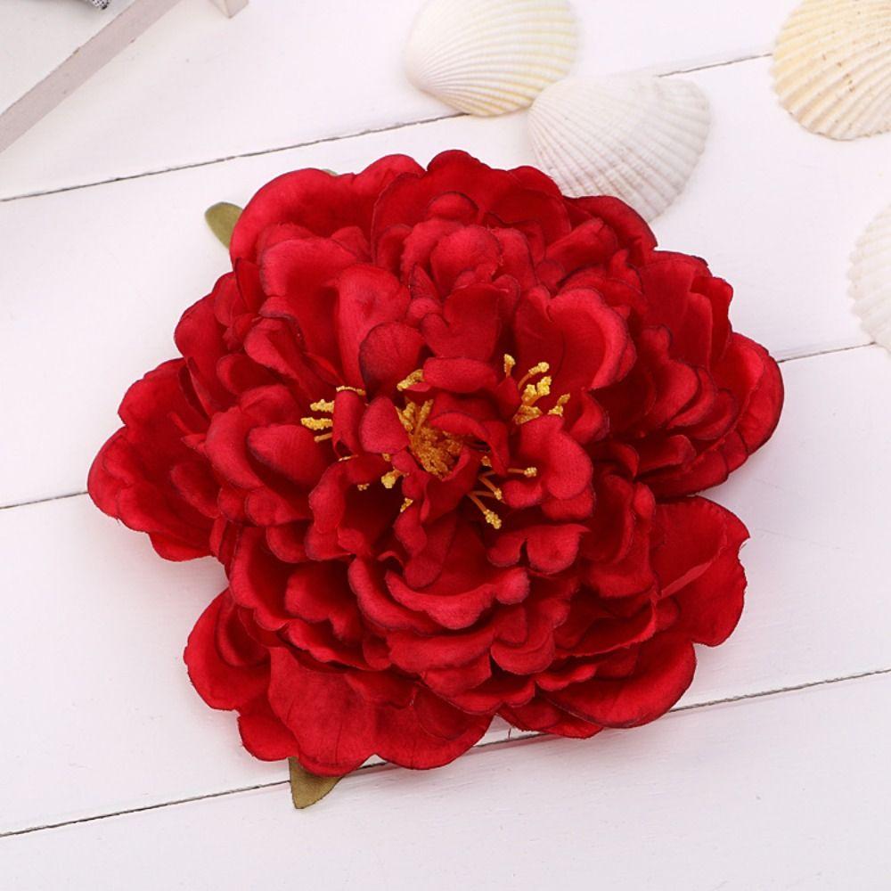 Big Flower Bridal Hair Clips 14cm Flower Hairpin Brooch Artificial Flower Hairpins  Wedding