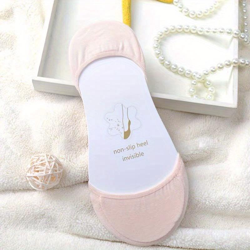 Носки женские супер невидимые не показывающиеся тонкие силиконовые нескользящие мелкое горлышко сплошные для высоких каблуков лодочки носки