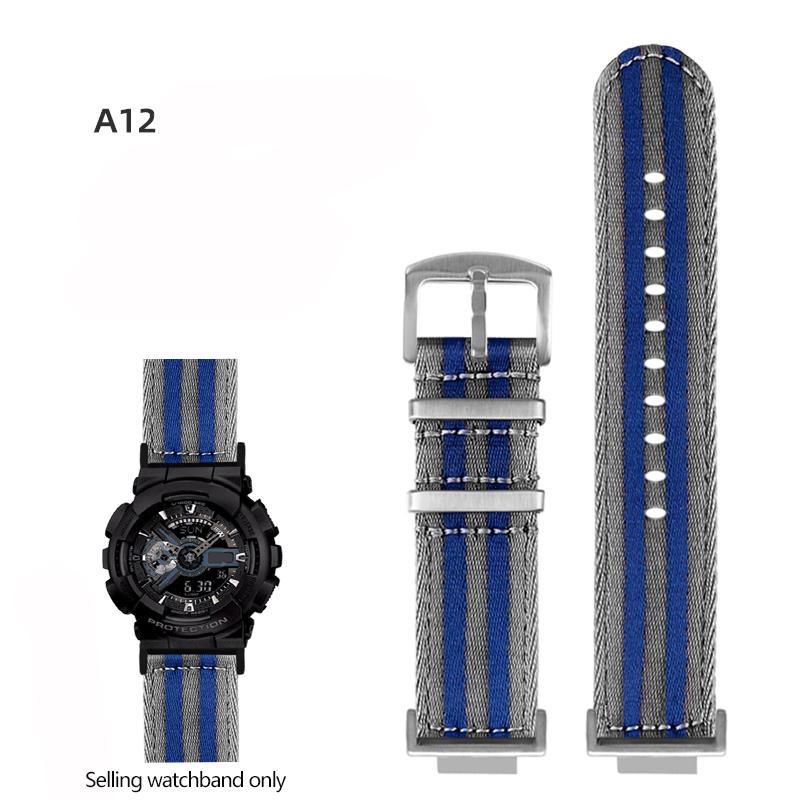 Нейлоновый холщовый ремешок для часов для GSHOCK Casio DW5600 DW-5600 GA110 GA100 GA120 GM2100 GA2100 GA2110 Модифицированный ремешок Спортивный ремешок