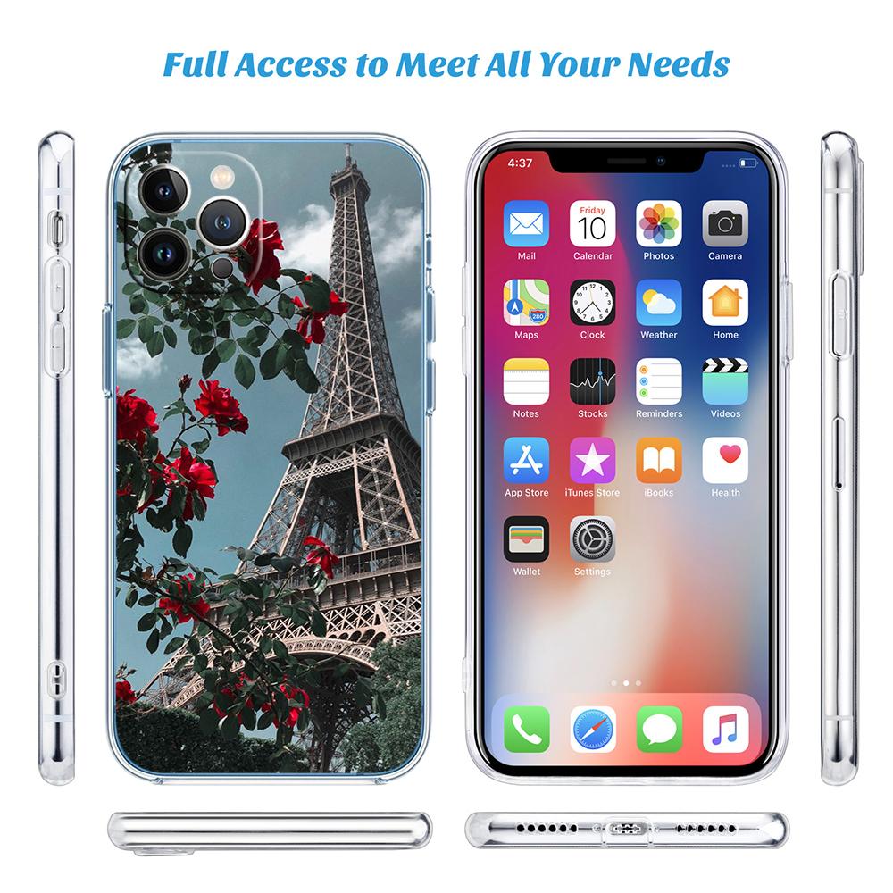 CJ57 France Paris Eiffel tower Phone Case for Motorola Moto G7 G8 G9 G84 G85 G73 G24 G15 Z2 Play Power Plus