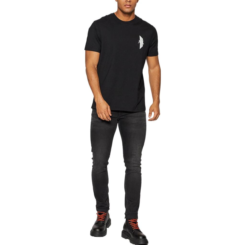 ARMANI EXCHANGE Regular T Shirt Men's Black 3LZTAB-ZJ8TZ-1200