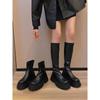 Chic Elastic Ankle Length Riding Boots For Women With Sturdy Mid Heel Support