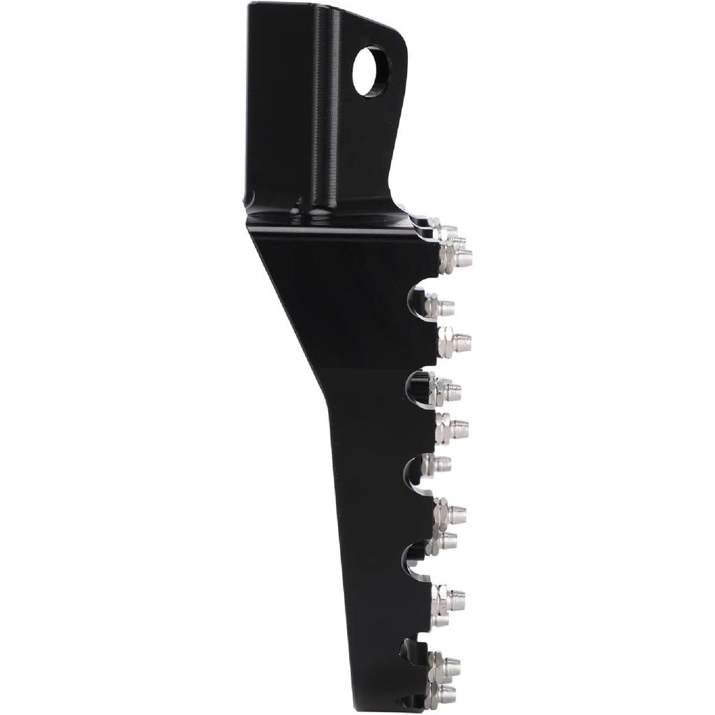 JFG RACING Motorcycle Footpegs Foot Pegs Pedals Rests CNC For KLR 650 KLR650 1987-2018 -2024 Black