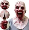 Mask Creepy Halloween Props Scary Realistic Face Mask For Adult Party Cosplay Costume Horror Decoration Props